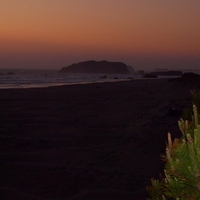 Oregon coast at sunset
