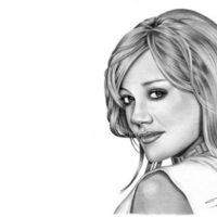 art work of Hilary duff...
