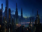 Coruscant at night