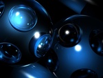 Blue Bubble Abstract