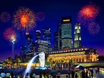 Firework at Singapur