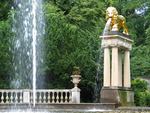 Lion fountain in Castle Park Glienicke