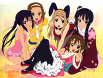 K-ON Mio, Ritsu, Yui, Tsumugi, Azusa