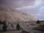 sand storm in city 