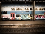 graffiti art on trains