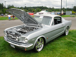 1965 ford mustang silver