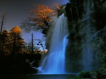 WATERFALLS AT NIGHT