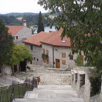 Stone houses, Rovinj, Croatia