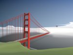 golden gate vector bridge