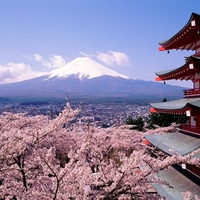 Japan - Fuji with Mount Fujisan