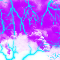 purple clouds and lightning