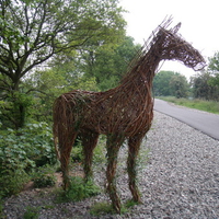 Wicker horse