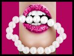 lips sealed with pearls