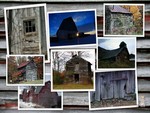 Autumn Barns Collage