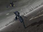 Motoko Kusanagi Being Chased