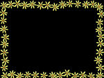 yellow flowered frame