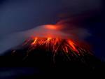 Steaming Hot Tungurahua Equador volcano