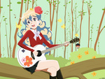 Nia Playing Guitar