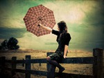 Girl with umbrella