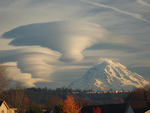 Rainier Funnel Clouds