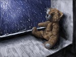 Bear Near Window (3D)