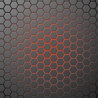 orange glow hex grid
