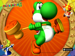 yoshi with stamp hammer