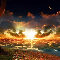 With Heaven at His Feet