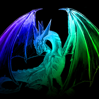 colored dragon