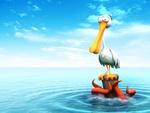 funny 3d pelican