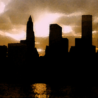Manhattan Skyline Before 9/11