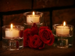 Red Roses And Candles