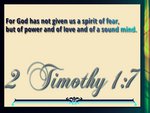 2 Timothy 1:7