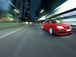 Red Saab 9-3 Sports Sedan