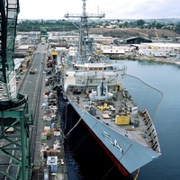 USS Ford being built, Todd Shipyards,San Pedro,CA