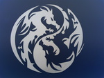 Ying Yang Twin Dragons