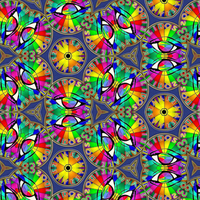 The colourful kaleidoscopic eye