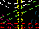 colorful footprints