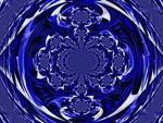 Distorted Blue Lily