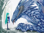 Hatsune Miku & a Dragon