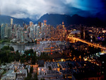 Day and Night Vancouver BC, Canada.