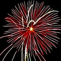 Firework with fractalius