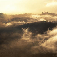 Aerial View of Hualalai Volcano at Sunrise Big Island Hawaii