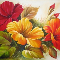painting - flowers for my love
