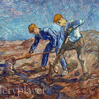 "Keep Mining" painting