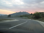 Road at sunset