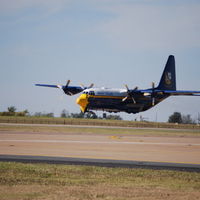 Fat Albert flying low