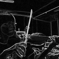 A person playing violin