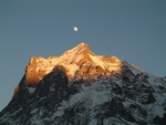 moon over mountain
