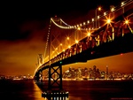 lighted bridge